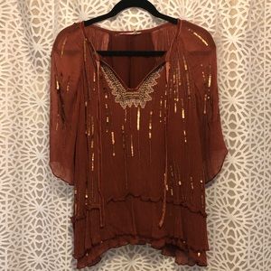 Free people beaded top